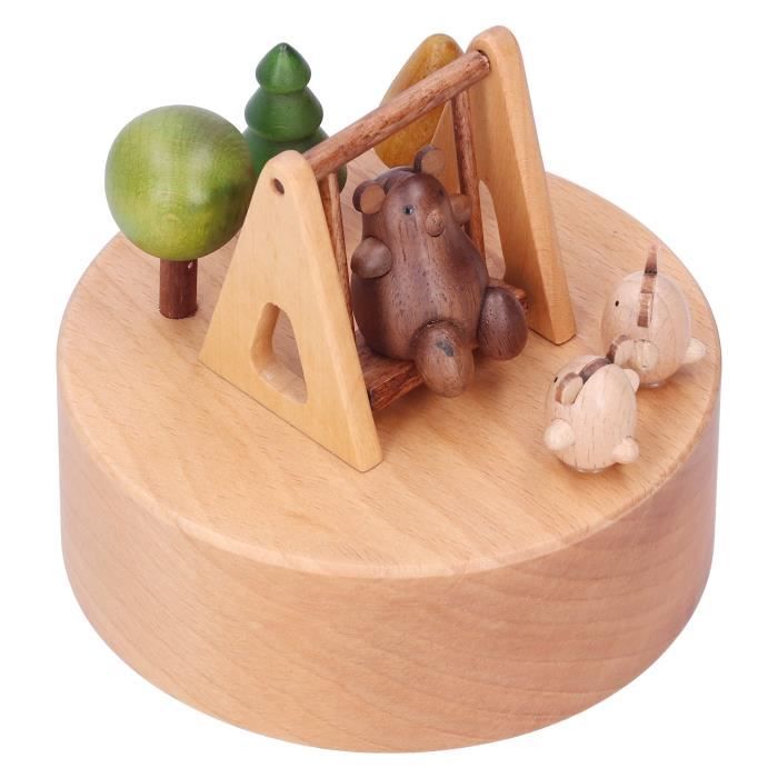Boite à Musique Boîte à Musique Champignon En Bois Rotative Avec Mécanisme Horloge - Décoration Intérieure Boite à Musique Boîte à Musique Champignon En Bois Rotative Avec Mécanisme Horloge - Décoration Intérieure