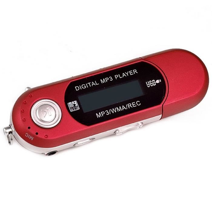 HGY Portable USB Lecteur de Musique MP3 avec écran LCD FM Radio Enregistreur Vocal TF Carte Noire