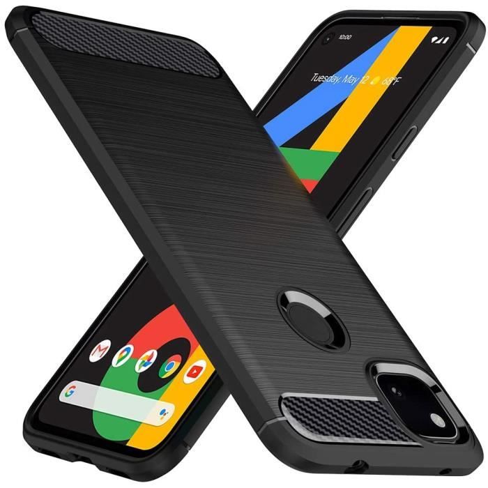 Coque Google Pixel XL,Coque Matériau en Fibre de Carbone TPU,Mince Lisse Protection Complète,Coque de Protection antidérapante et Anti-Empreinte Digitale pour Google Pixel XL 