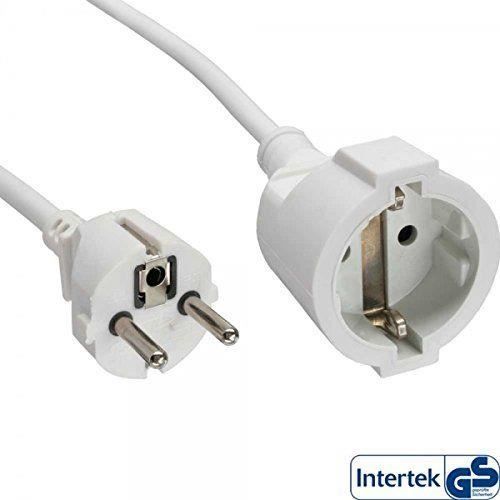 Rallonge électrique Textile 1,5 M Blanc - Design Fin, Pour Lampe, Chargeur, Ordinateur