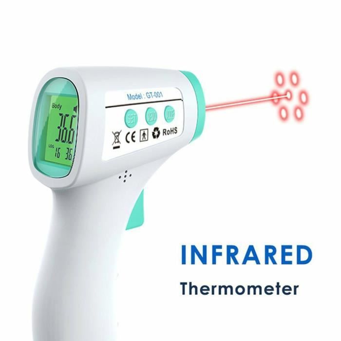 Thermomètre infrarouge de front de Digital Thermometer détecteur de  température de corps humain infrarouge (pile non incluse) - Cdiscount  Puériculture & Eveil bébé