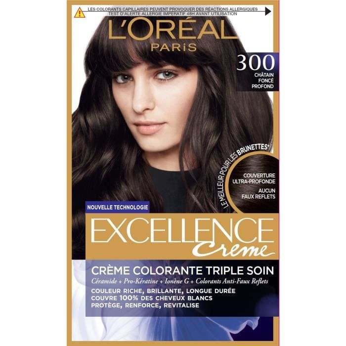L Oreal Paris Excellence Coloration 300 N Chatain Fonce Profond Cdiscount Au Quotidien