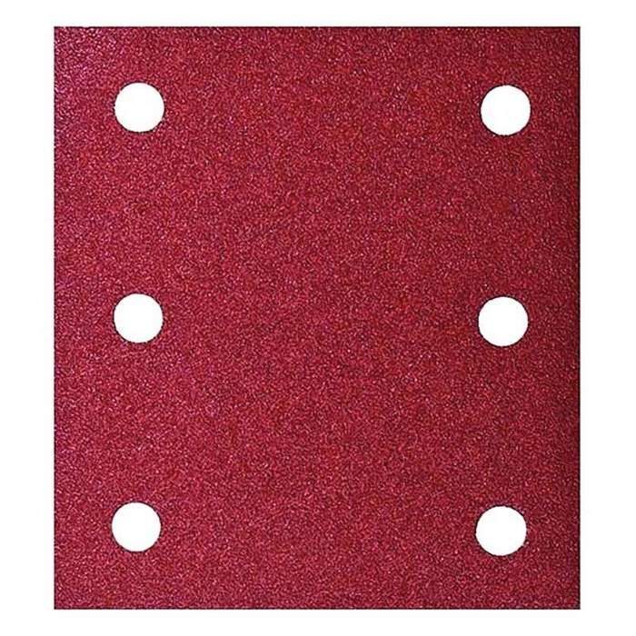 Papier abrafif velcro 114 x 102 mm 6 ouvertures grain 150 10 pièces Makita P 33130 - vue 2
