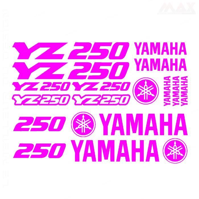 16 stickers YZ 250 – FUSHIA – YAMAHA sticker YZ 250 - YAM438