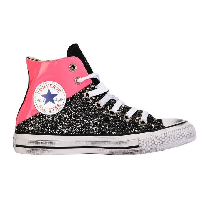 converse femme rose paillette