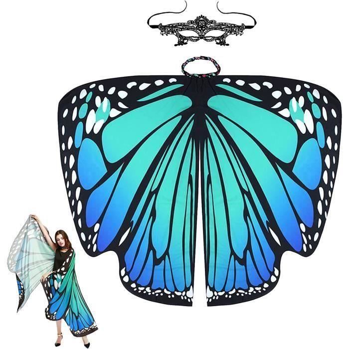 Costume Ailes De Fée Enfant Adulte - Avec Oreilles Elfe Et Baguette Étoile - Déguisement Halloween Carnaval