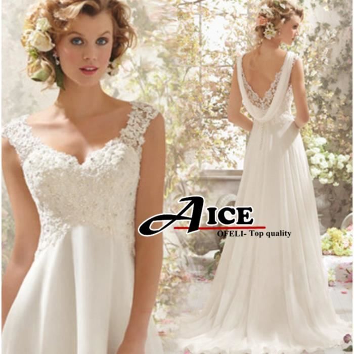 robe mariage mousseline
