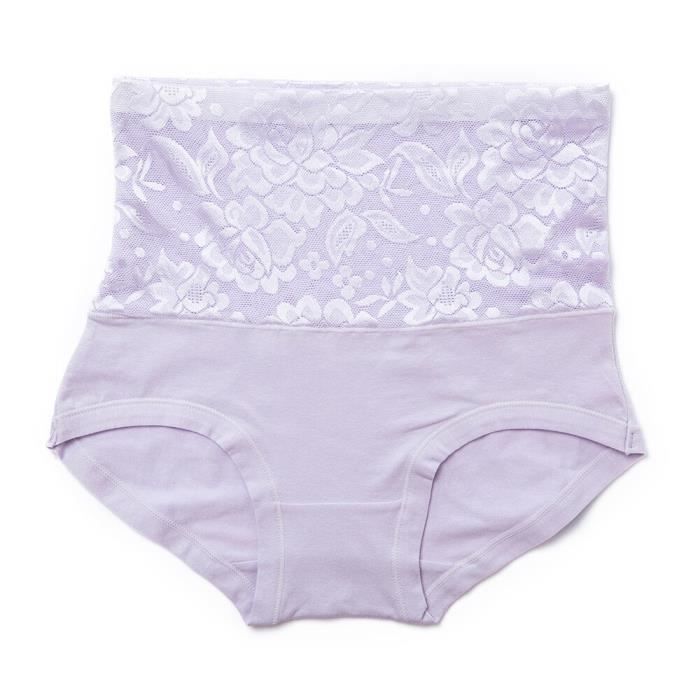 Taille Haute Slips Culottes Pour Femmes Coton Sans Couture Culottes Femme Sexy Lingerie Femmes Sans Couture Type Pourpre Violet Cdiscount Pret A Porter