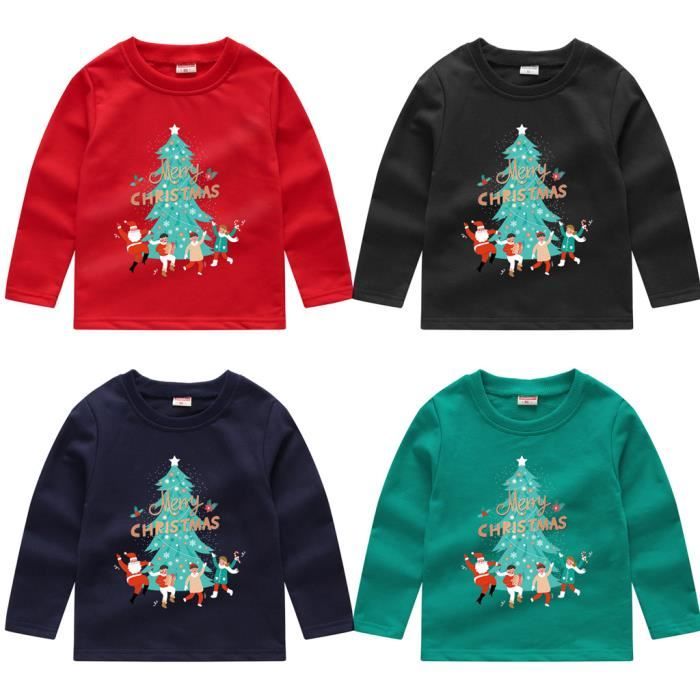 Pull en tricot chaud à manches longues pour tout-petits garçons filles