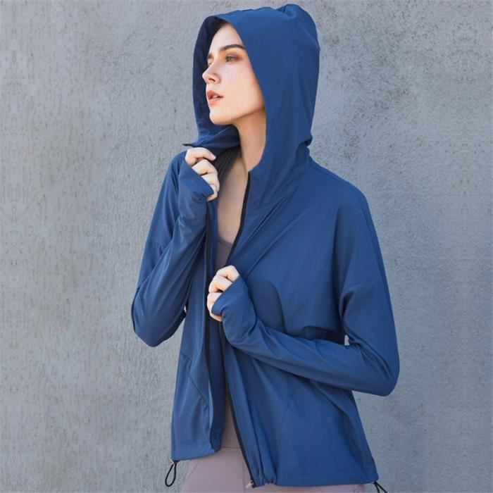 Survêtement Femme - Nouveau survêtement de yoga fitness à capuche confortable - Bleu HY™