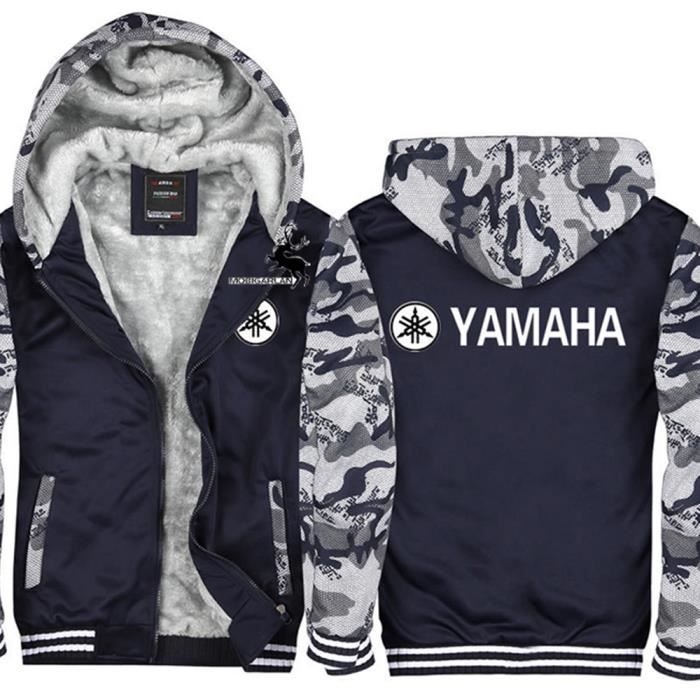 Veste Hommes de Marque Luxe hiver à capuche imprimé YAMAHA