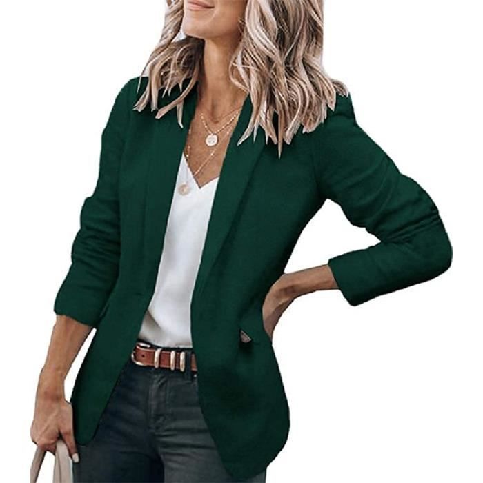 Minetom Tailleur Femme 2 Pièces Elegant Slim Fit Blazer Veste