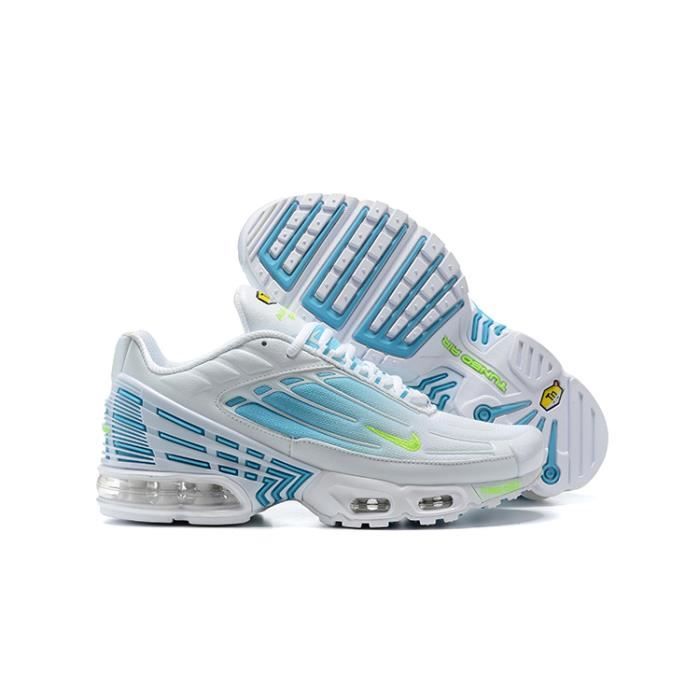 Baskets Nike Air Max Plus TN 3 Homme Chaussures Entraînement de Sport Blanc  Bleu Vert Blanc bleu vert - Cdiscount Chaussures