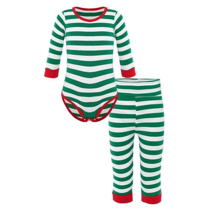 Inlzdz Ensemble Noël Bébé Garçon Fille Déguisement Lutin Noël