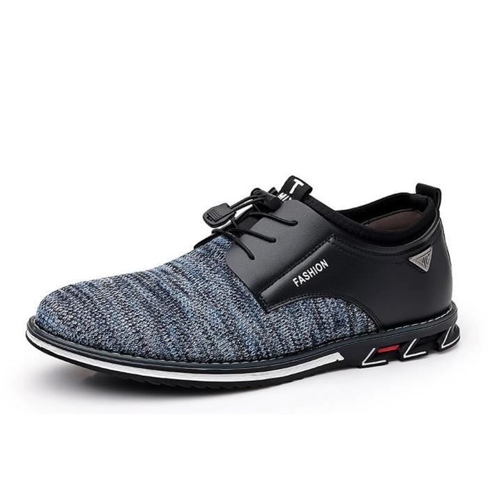 Basket Homme Chaussures De Sport Masculines Bleu Mesh Chaussures Bleu