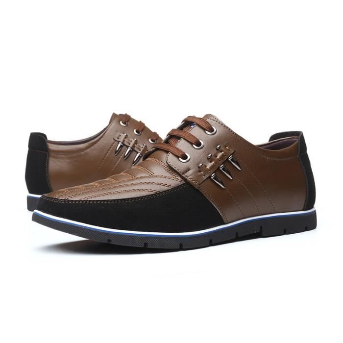 Cusoleore Chaussures Oxford Classiques à Lacets Pour Hoe, Bout Carré, Doublure En Tissu