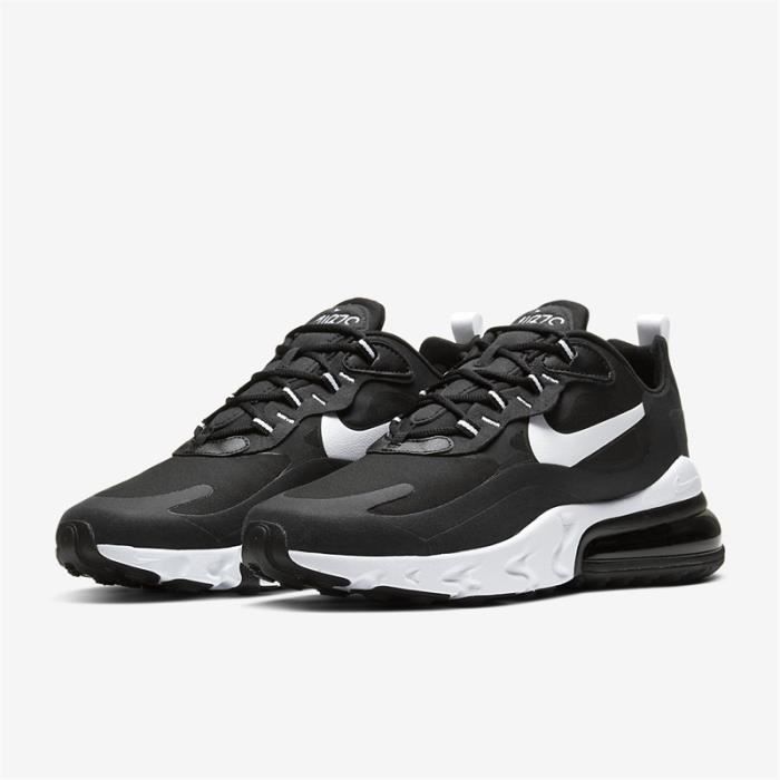 Nike Air Max 270 React Unisex Casual Shoe white black Cdiscount Sport