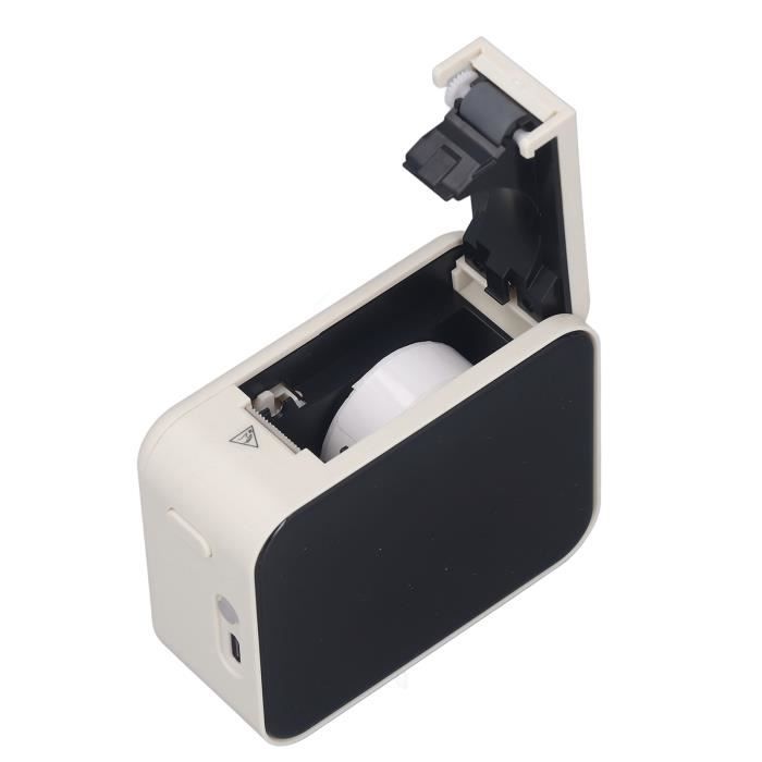 Omabeta étiqueteuse thermique Mini-imprimante d'étiquettes thermiques ,  modifiable par application, informatique imprimante Blanc
