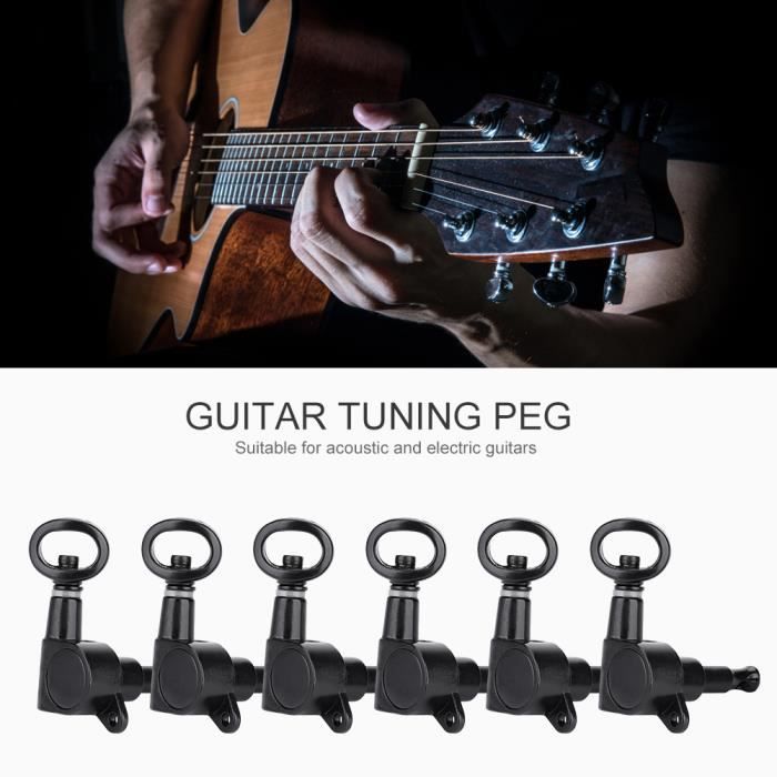 Chevilles D'Accordage Guitare Électrique Avec Verrouillage - Mécaniques Précises 4L2R, Argent Ou Or