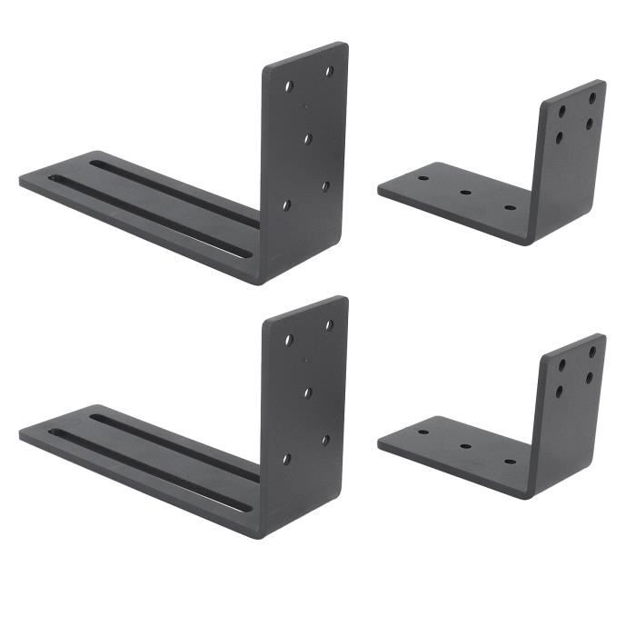 SUPPORTS DE BARRICADE de Porte, Lot de 8 Supports de Barre Ouverte pour