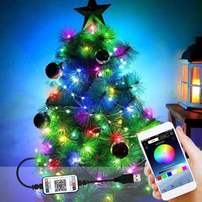 5M Guirlande Lumineuse LED,USB APPLI Bluetooth Noël Lumière décorative