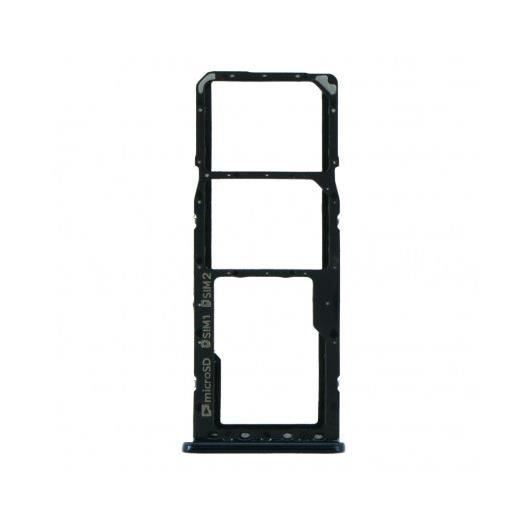 Tiroir Double Pour Cartes SIM Et SD Pour Nokia 6.1 - Noir | Pièce D'origine Nokia | Modèle 12195