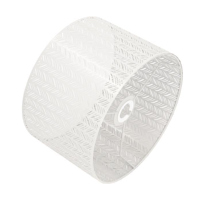 Abat Jour Ajouré Noir Abat-Jour Tambour Moderne BEIJIALY - Design Ajouré Fer | Pour Ampoules E14/E27 Abat-jour Ampoule E27