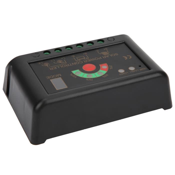 Régulateur Solaire 30A Y&H - 12V/24V Auto, écran LCD, Double USB, Pour Panneaux Solaires
