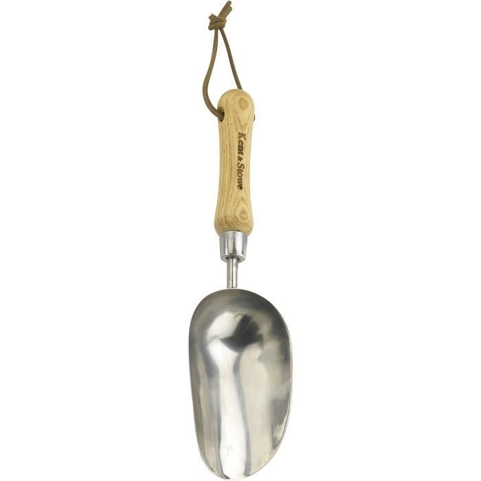 Pelle à Terreau En Acier Inoxydable - Pour Rempotage, Désherbage, Entretien Des Plantes En Pot, Manche Ergonomique