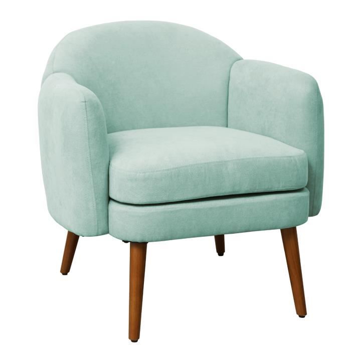 svita johan fauteuil lounge fauteuil rembourré accoudoirs moderne bleu-vert
