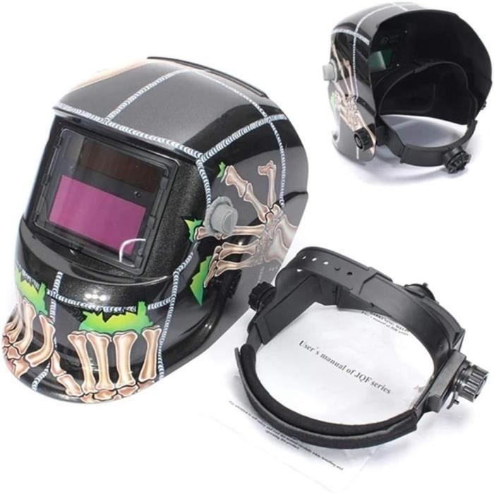 Jeffergarden Casque De Soudage à Obscurcissement Automatique Solaire Mig Mmg Tig Fonctionnant Sur Batterie Au Lithium Avec Sauvegarde Solaire 83874013