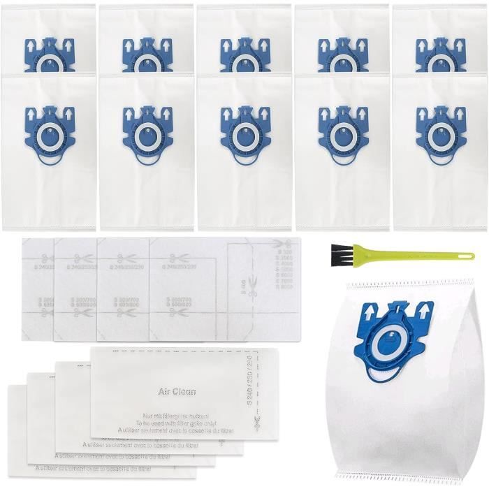 20 Sacs Airclean GN 3D Compatibles Avec Miele S2 S5 S8 Classic C1 Complete C2 Et
