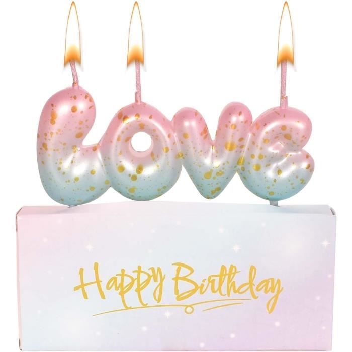 Yiran Bougie D'anniversaire Rose Violet,Bougies Sirène Numéro 1,Bougies Happy First Birthday,Fournitures De Fête D'anniversaire Sur Le Thème De La
