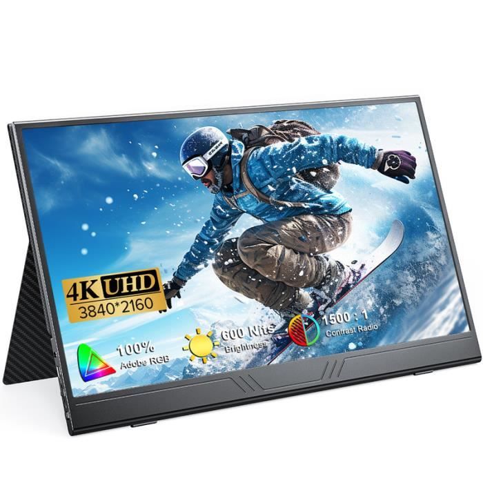 Moniteur portable 4K UPERFE – UPERFECT – 156 – 100% Adobe RVB – 600 nits – HDMI USB-C