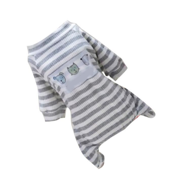 Comparer les prix de Pyjamas pour chiens - VVIKIZY - Gris - Léger et respirant - Design à la mode - Doux et confortable