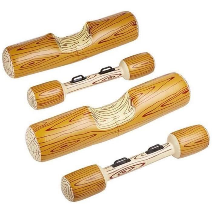 VERYNICE-Battle Log Rafts- Piscine Gonflable Float Set Pool Float Row ...