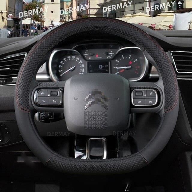 OSWINT Housse De Volant Cuir Pour Citroën C3 2013-2017 - Protection Et Confort