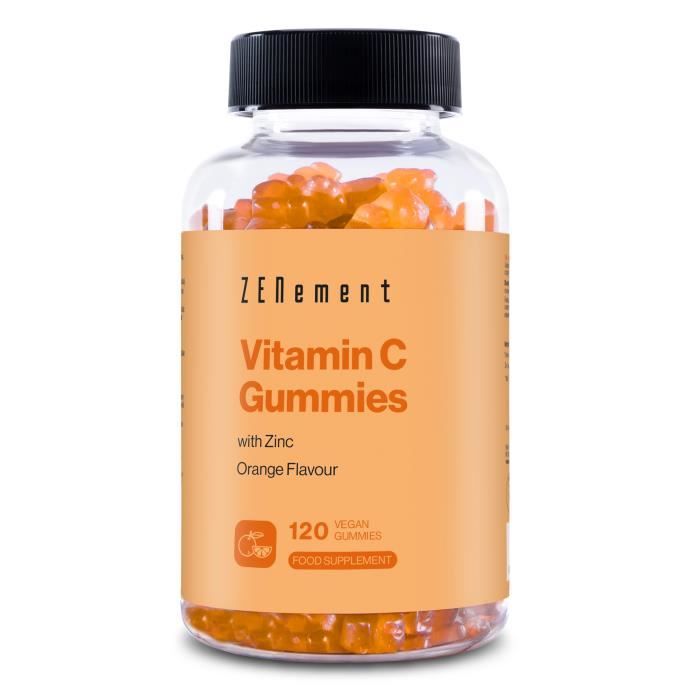 Gommes de Vitamine C avec du Zinc - 120 Gummies
