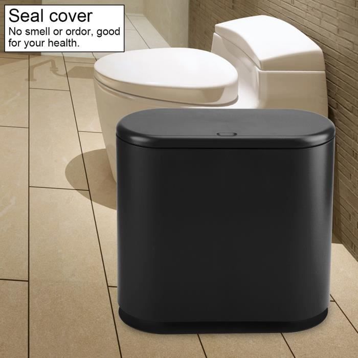 Mini poubelle pour Bureau ou Salle de bains (Noir)---DQ FRANCE - Cdiscount  Maison