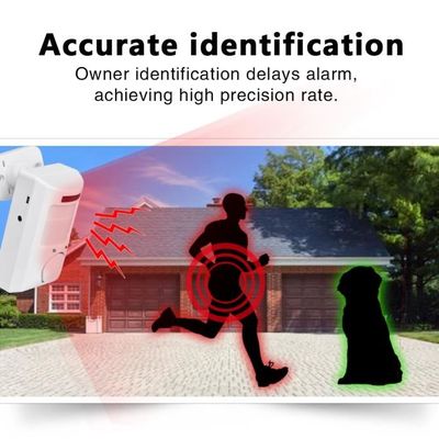 Alarme Sans Fil Détecteur de mouvement Infrarouge sécurité Maison 2 Telecommandes . - Bricolage