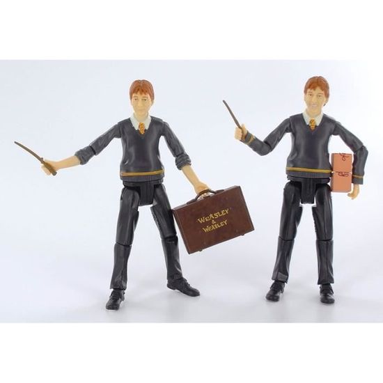 Harry Potter Figurines Fred Et George Weasley Avec Accessoires
