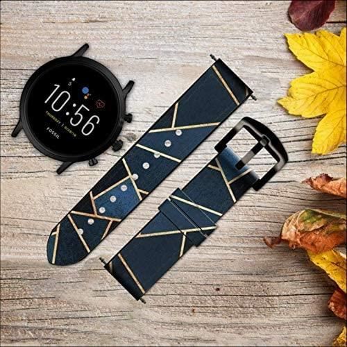 Fossil hybrid top blue