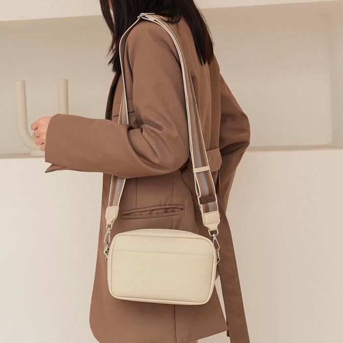 Sac top tissu beige