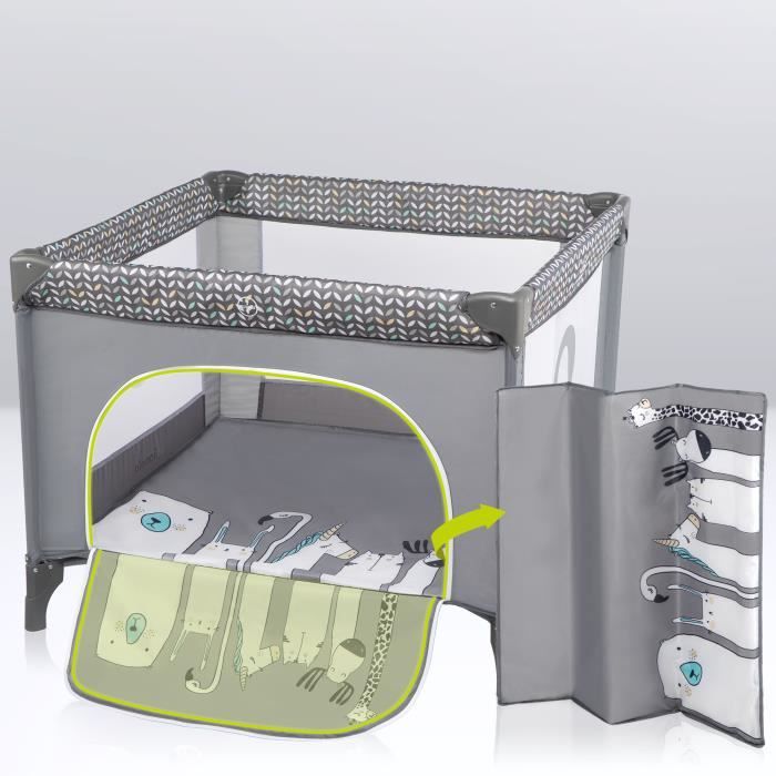 Parc pour bébé - DRIPEX - Modulable - Vert - Tissu de lin durable et maille  respirante - Cdiscount Puériculture & Eveil bébé