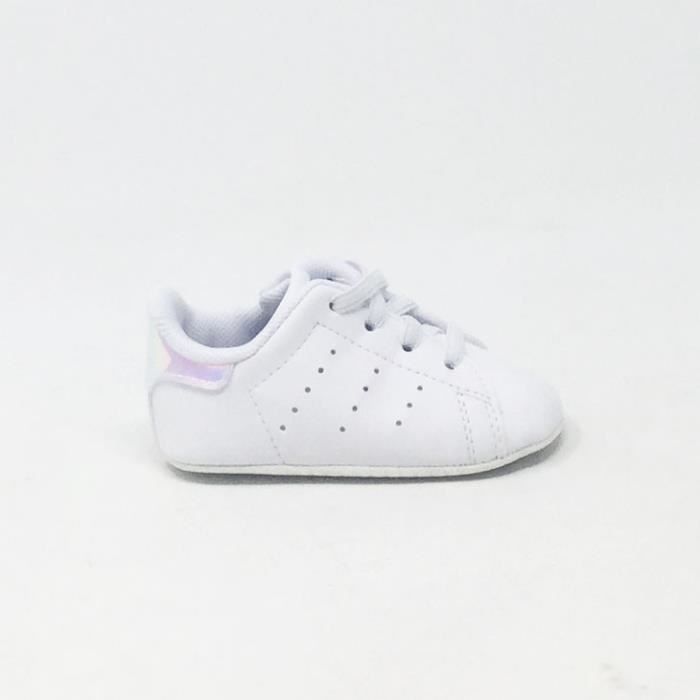 Baskets Stan Smith Bébé Fille - ADIDAS ORIGINALS - Blanc - Cuir - Lacets -  Cdiscount Chaussures