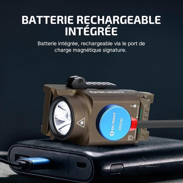 Accessoire Tir Sportif Olight Baldr Mini - Lampe Tactique Compacte Avec Pointeur Laser Vert 600 Lumens Lampe Chasse Compacte