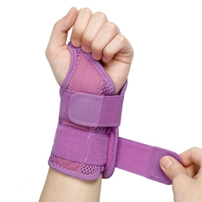Attelle De Poignet Respirante Avec Stabilisateur D'Attelle En Métal Pour Hommes Et Femmes