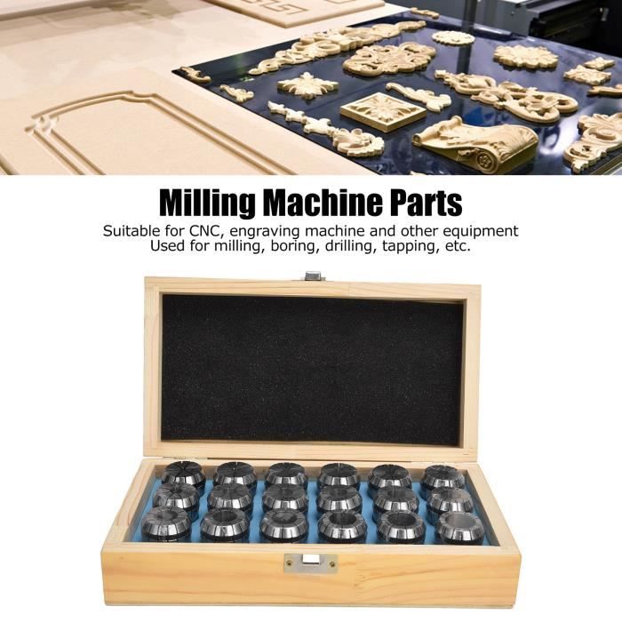 Utoolmart ER32 - Lot de pinces à ressort de 20 mm de diamètre - En acier - Pour gravure - Haute précision - Pour fraisage CNC
