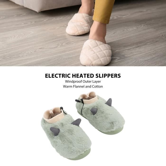 Pantoufles chauffantes lectriques VGEBY Chauffe pieds USB