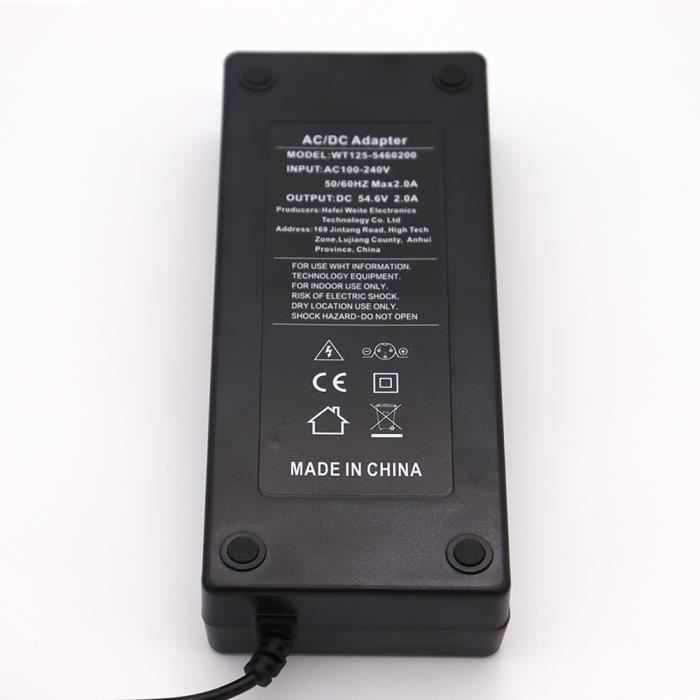 Chargeur 42V 1.5A pour trottinette électrique URBANGLIDE RIDE  100S/100XS/100 MAX (pièce détachée) Noir - Cdiscount Auto